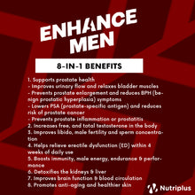 Load image into Gallery viewer, EnhanceMEN Prostate Health & Male Nutrition Supplement (60 capsules)