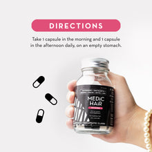Load image into Gallery viewer, Medic Hair for Women Hair Regrowth Food Supplement - 60 capsules