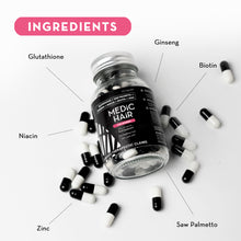 Load image into Gallery viewer, Medic Hair for Women Hair Regrowth Food Supplement - 60 capsules