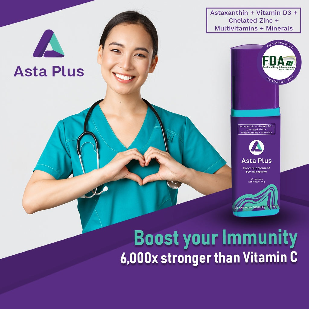 ASTA PLUS (Immunity Booster + Complete Daily Multivitamins & Minerals) 6000x stronger than Vitamin C!